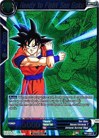 Ready to Fight Son Goku (Event Pack 2 - 2018) (TB1-027) [Promotion Cards] | Dragon's Lair Comics and Fantasy Houston TX