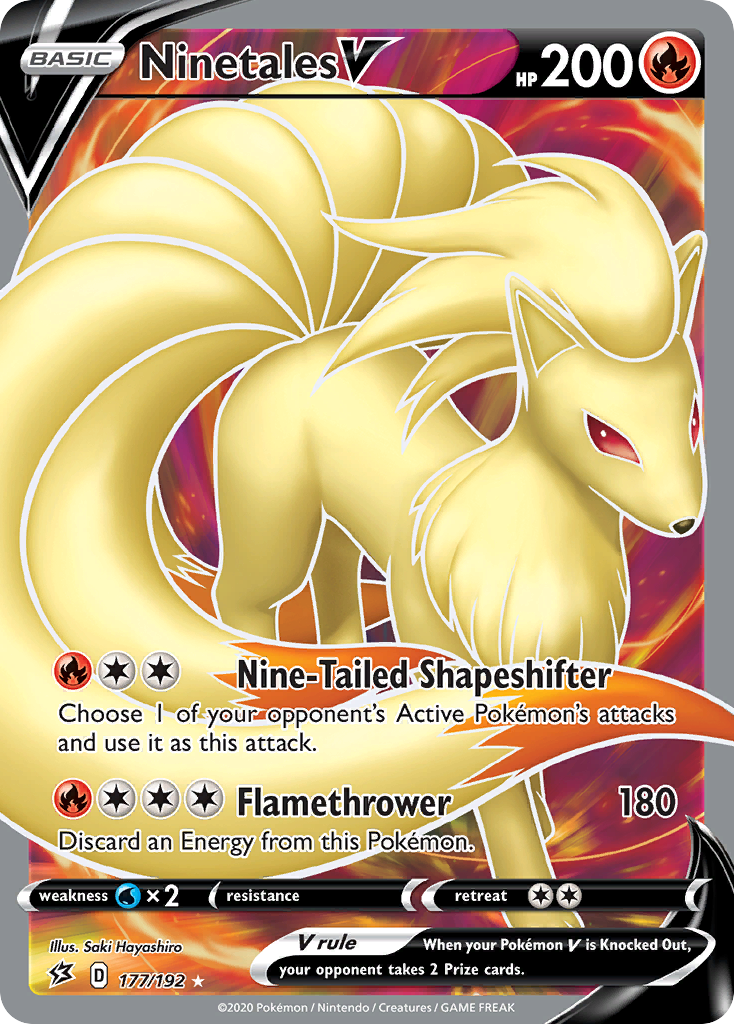 Ninetales V (177/192) [Sword & Shield: Rebel Clash] | Dragon's Lair Comics and Fantasy Houston TX