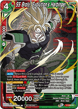 SS Broly, Evolution's Harbinger (P-336) [Tournament Promotion Cards] | Dragon's Lair Comics and Fantasy Houston TX