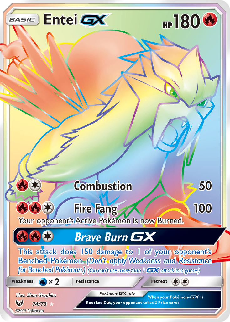 Entei GX (74/73) [Sun & Moon: Shining Legends] | Dragon's Lair Comics and Fantasy Houston TX