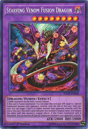 Starving Venom Fusion Dragon [INOV-EN038] Secret Rare | Dragon's Lair Comics and Fantasy Houston TX