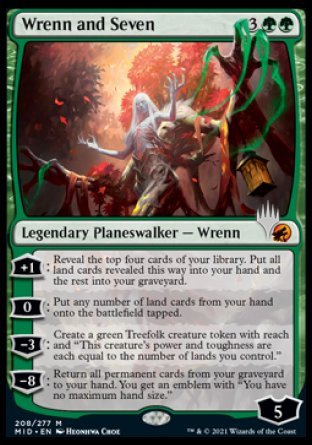 Wrenn and Seven (Promo Pack) [Innistrad: Midnight Hunt Promos] | Dragon's Lair Comics and Fantasy Houston TX