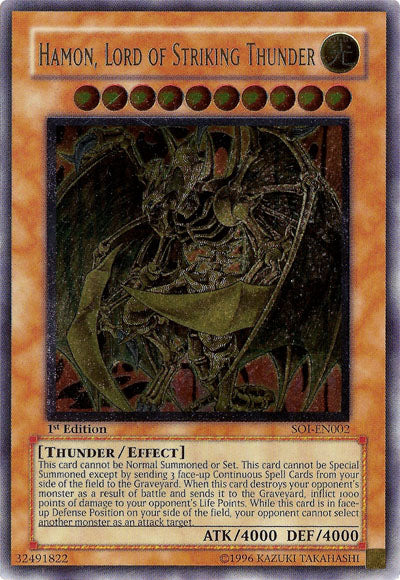 Hamon, Lord of Striking Thunder (UTR) [SOI-EN002] Ultimate Rare | Dragon's Lair Comics and Fantasy Houston TX