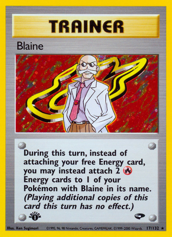 Blaine (17/132) [Gym Challenge 1st Edition] | Dragon's Lair Comics and Fantasy Houston TX