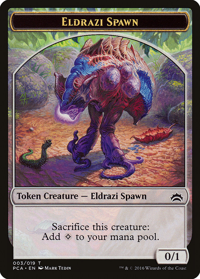 Eldrazi Spawn Token (003/019) [Planechase Anthology Tokens] | Dragon's Lair Comics and Fantasy Houston TX