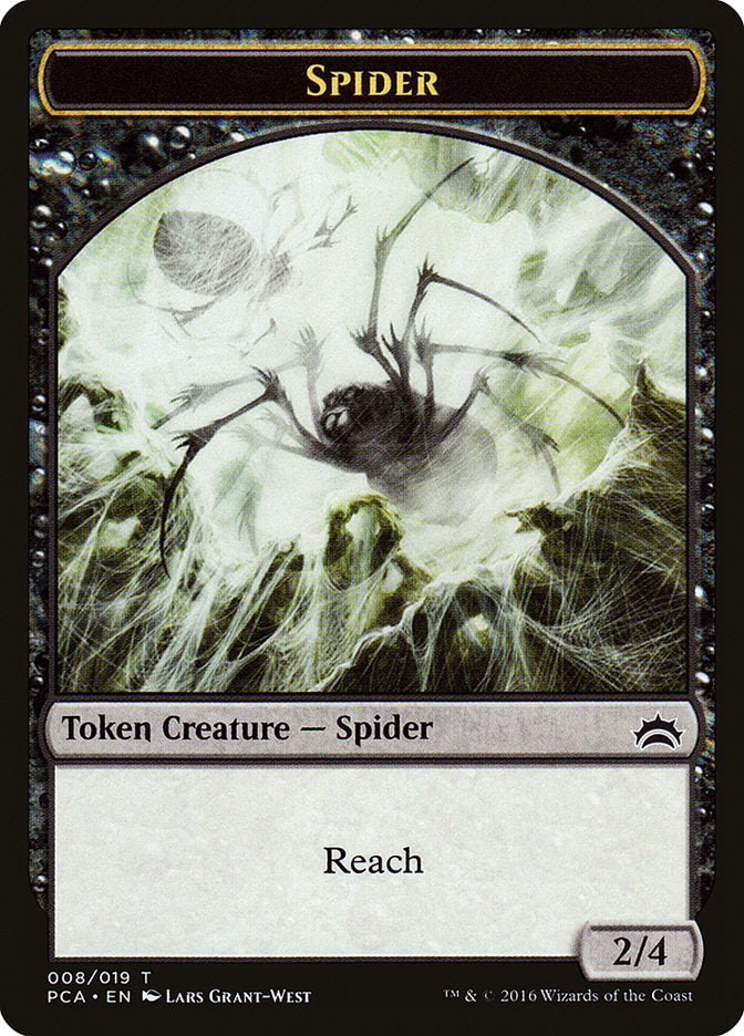 Spider // Saproling Double-Sided Token [Planechase Anthology Tokens] | Dragon's Lair Comics and Fantasy Houston TX