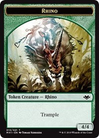 Rhino (013) // Spirit (016) Double-Sided Token [Modern Horizons Tokens] | Dragon's Lair Comics and Fantasy Houston TX