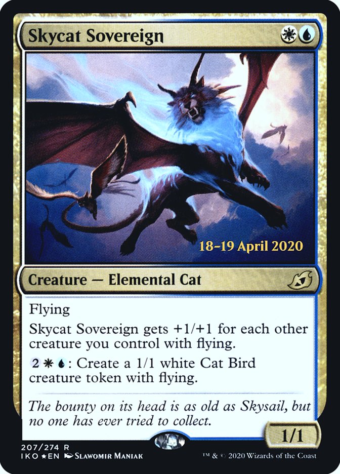 Skycat Sovereign [Ikoria: Lair of Behemoths Prerelease Promos] | Dragon's Lair Comics and Fantasy Houston TX