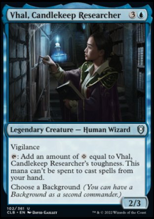 Vhal, Candlekeep Researcher [Commander Legends: Battle for Baldur's Gate] | Dragon's Lair Comics and Fantasy Houston TX