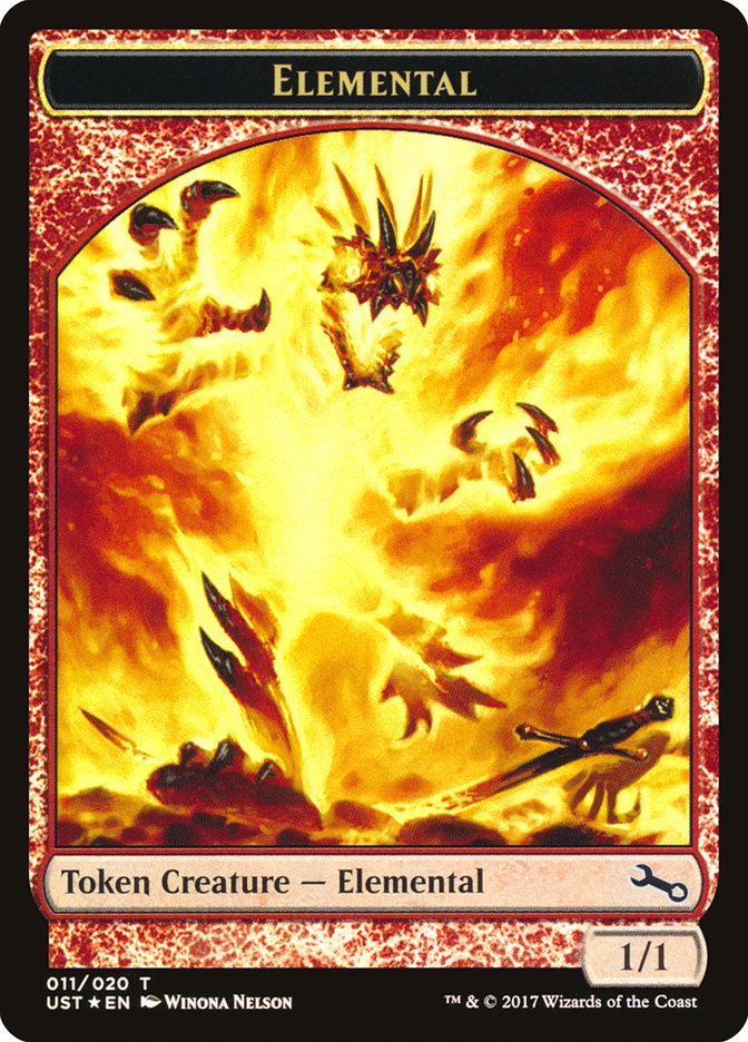 Elemental // Elemental Double-Sided Token (011/020) [Unstable Tokens] | Dragon's Lair Comics and Fantasy Houston TX