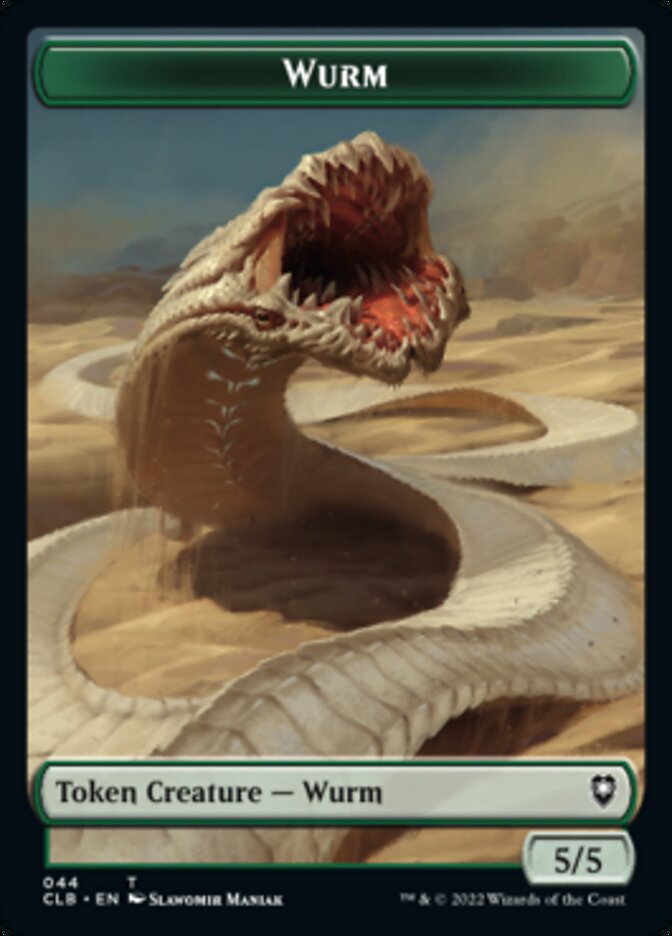 Phyrexian Beast // Wurm Double-Sided Token [Commander Legends: Battle for Baldur's Gate Tokens] | Dragon's Lair Comics and Fantasy Houston TX