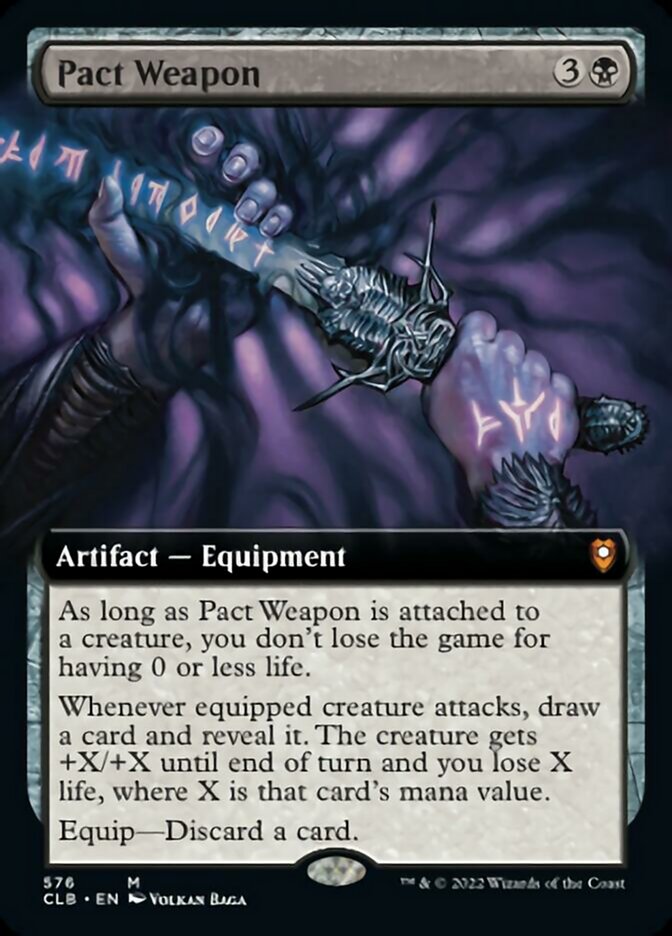 Pact Weapon (Extended Art) [Commander Legends: Battle for Baldur's Gate] | Dragon's Lair Comics and Fantasy Houston TX