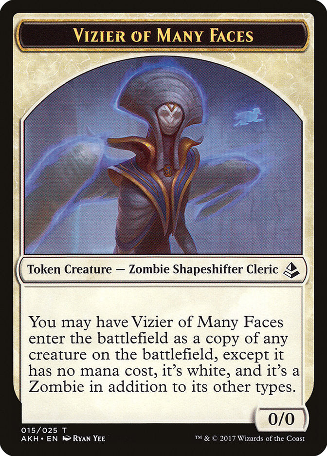 Vizier of Many Faces Token [Amonkhet Tokens] | Dragon's Lair Comics and Fantasy Houston TX