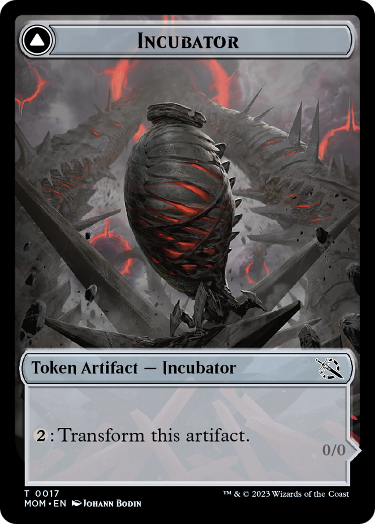 Incubator // Phyrexian (17) Double-Sided Token [March of the Machine Tokens] | Dragon's Lair Comics and Fantasy Houston TX