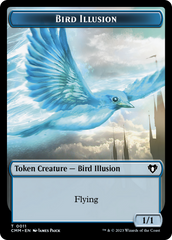 Bird // Bird Illusion Double-Sided Token [Commander Masters Tokens] | Dragon's Lair Comics and Fantasy Houston TX