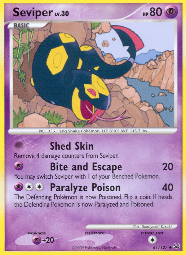 Seviper (61/127) [Platinum: Base Set] | Dragon's Lair Comics and Fantasy Houston TX