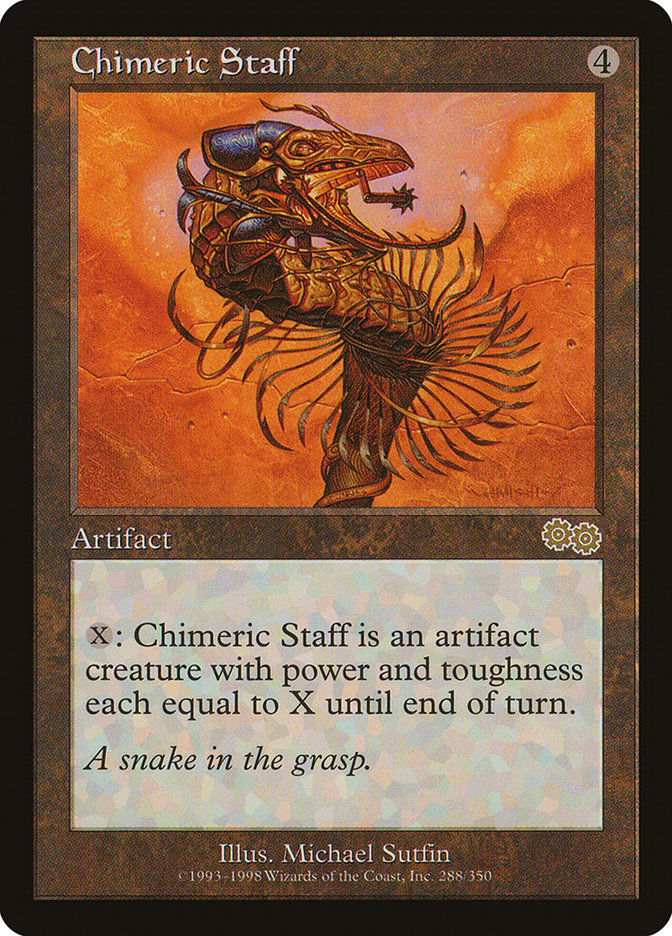 Chimeric Staff [Urza's Saga] | Dragon's Lair Comics and Fantasy Houston TX