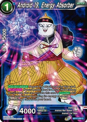 Android 19, Energy Absorber (BT17-050) [Ultimate Squad] | Dragon's Lair Comics and Fantasy Houston TX