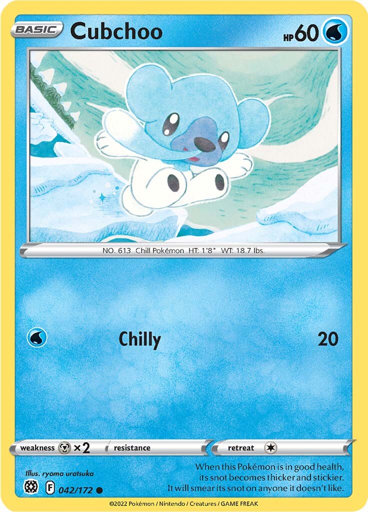 Cubchoo (042/172) [Sword & Shield: Brilliant Stars] | Dragon's Lair Comics and Fantasy Houston TX