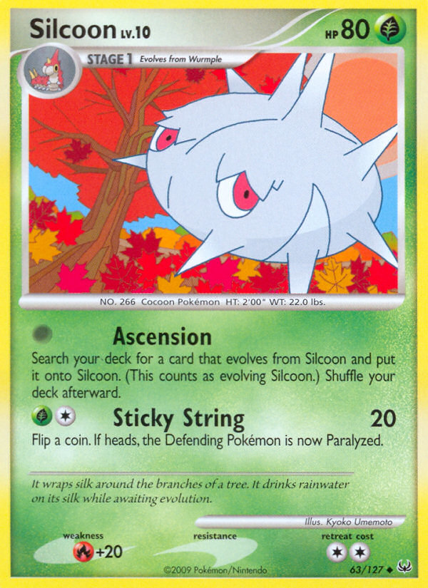 Silcoon (63/127) [Platinum: Base Set] | Dragon's Lair Comics and Fantasy Houston TX