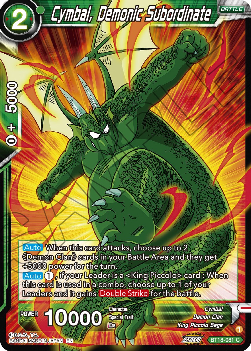 Cymbal, Demonic Subordinate (BT18-081) [Dawn of the Z-Legends] | Dragon's Lair Comics and Fantasy Houston TX