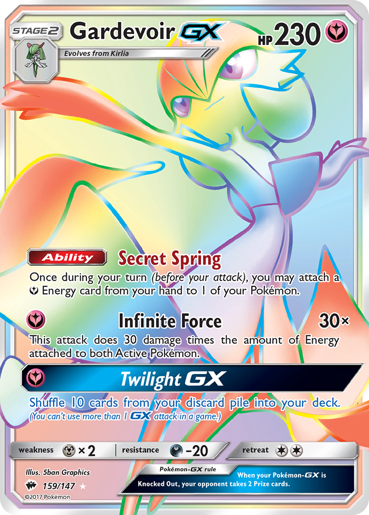 Gardevoir GX (159/147) [Sun & Moon: Burning Shadows] | Dragon's Lair Comics and Fantasy Houston TX