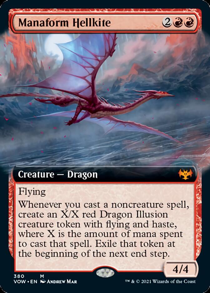 Manaform Hellkite (Extended Art) [Innistrad: Crimson Vow] | Dragon's Lair Comics and Fantasy Houston TX