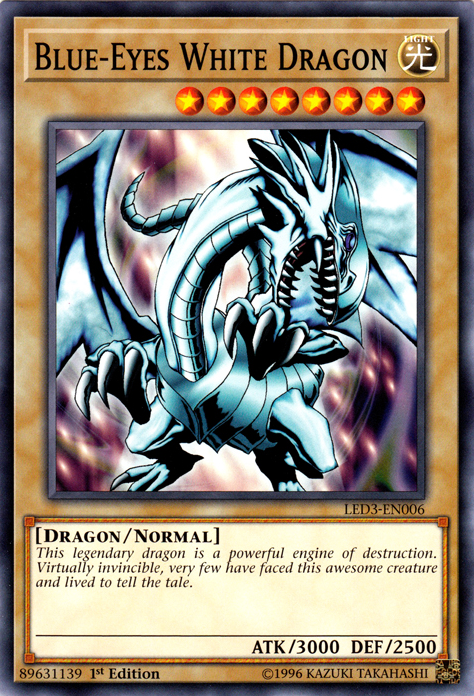 Blue-Eyes White Dragon [LED3-EN006] Common | Dragon's Lair Comics and Fantasy Houston TX