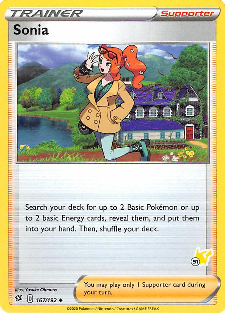 Sonia (167/192) (Pikachu Stamp #51) [Battle Academy 2022] | Dragon's Lair Comics and Fantasy Houston TX