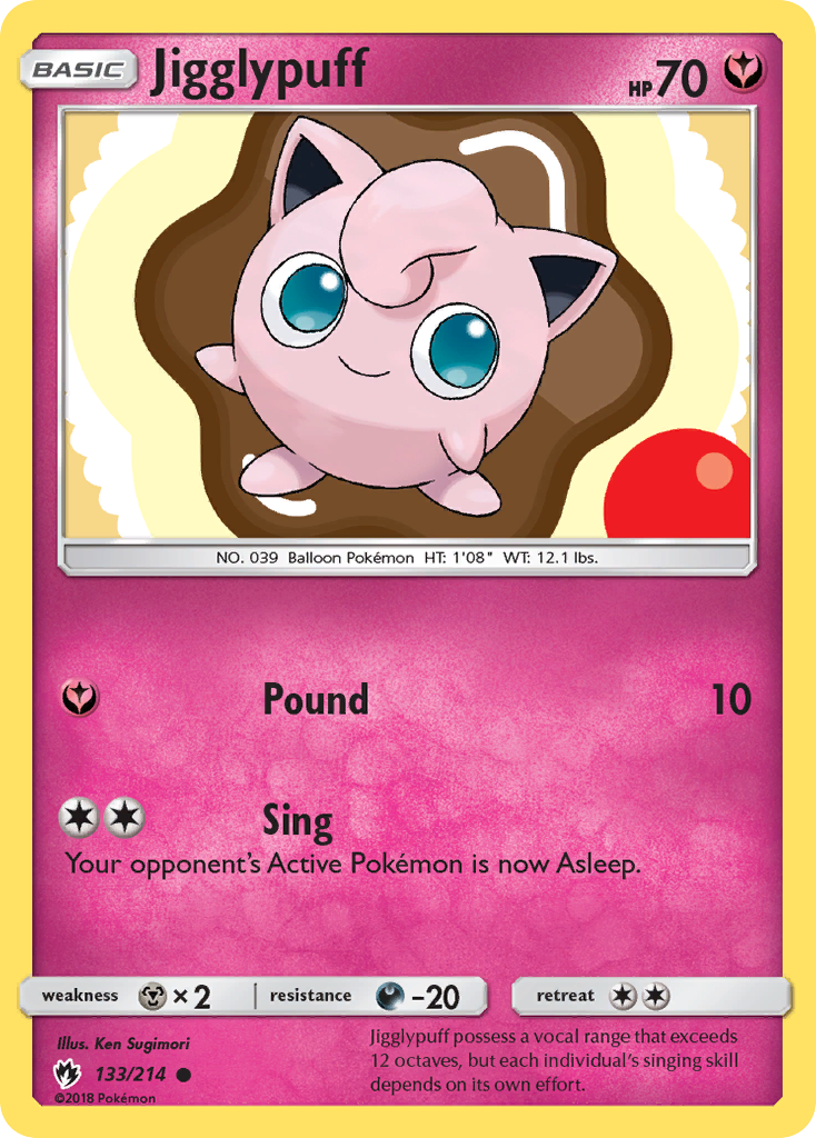 Jigglypuff (133/214) [Sun & Moon: Lost Thunder] | Dragon's Lair Comics and Fantasy Houston TX