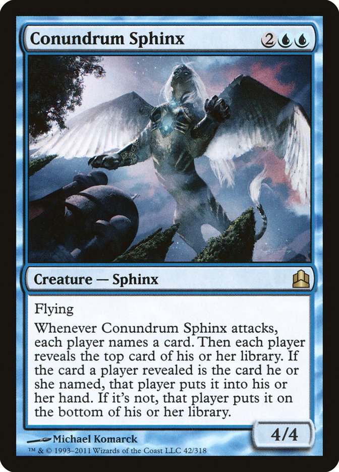 Conundrum Sphinx [Commander 2011] | Dragon's Lair Comics and Fantasy Houston TX