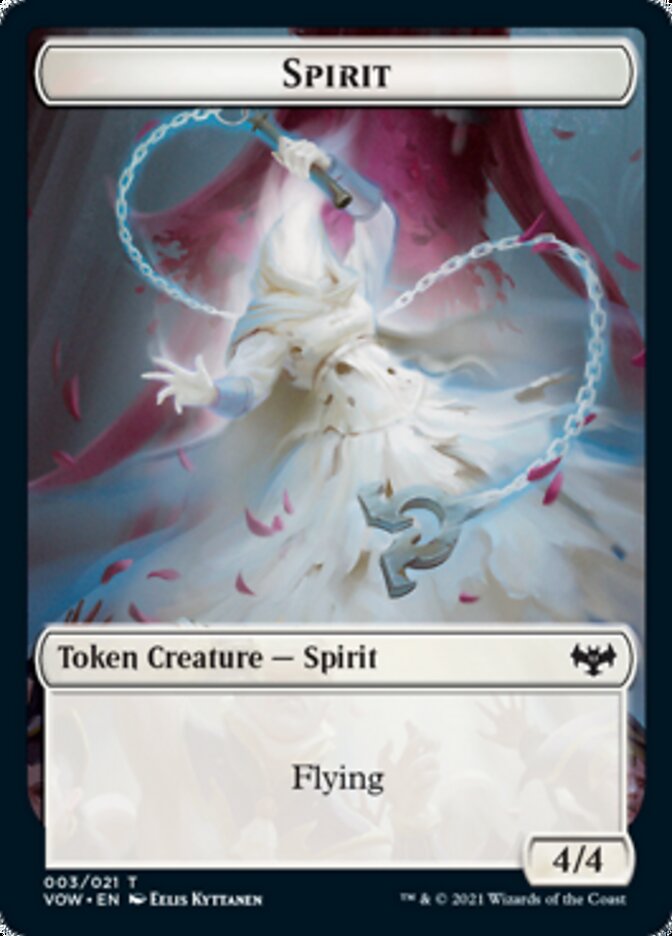 Spirit Token (003) [Innistrad: Crimson Vow Tokens] | Dragon's Lair Comics and Fantasy Houston TX