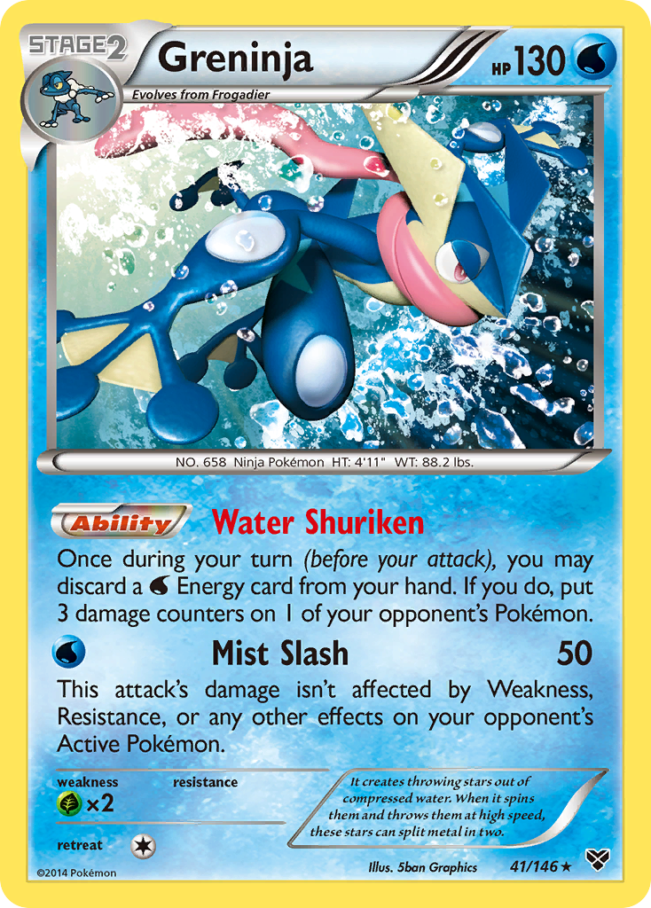 Greninja (41/146) [XY: Base Set] | Dragon's Lair Comics and Fantasy Houston TX