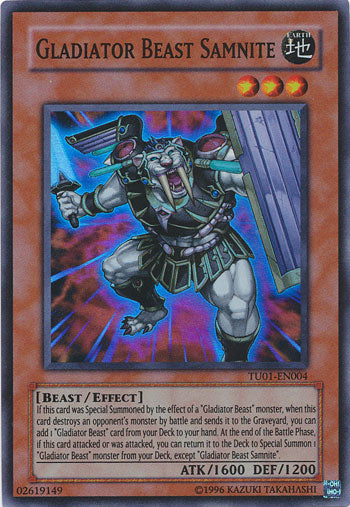 Gladiator Beast Samnite [TU01-EN004] Super Rare | Dragon's Lair Comics and Fantasy Houston TX