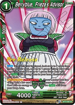 Berryblue, Frieza's Advisor (BT13-080) [Supreme Rivalry Prerelease Promos] | Dragon's Lair Comics and Fantasy Houston TX