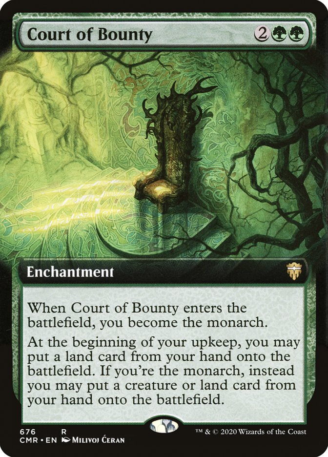 Court of Bounty (Extended Art) [Commander Legends] | Dragon's Lair Comics and Fantasy Houston TX