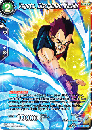 Vegeta, Disciplined Warrior (BT11-054) [Vermilion Bloodline] | Dragon's Lair Comics and Fantasy Houston TX