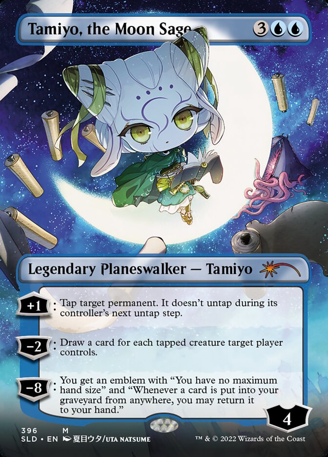 Tamiyo, the Moon Sage (Borderless) [Secret Lair Drop Series] | Dragon's Lair Comics and Fantasy Houston TX