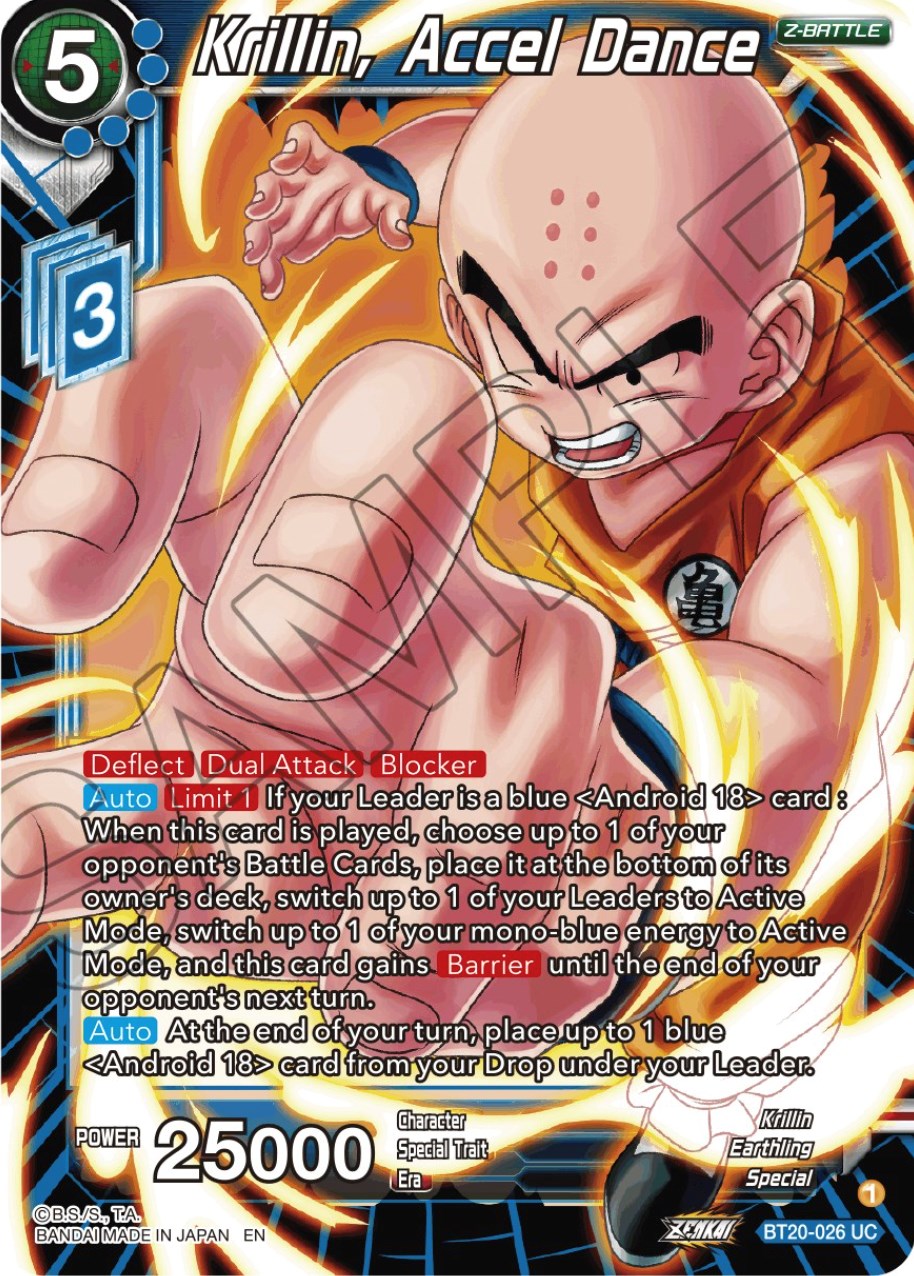 Krillin, Accel Dance (BT20-026) [Power Absorbed] | Dragon's Lair Comics and Fantasy Houston TX