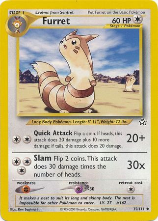 Furret (35/111) [Neo Genesis Unlimited] | Dragon's Lair Comics and Fantasy Houston TX