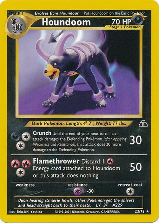 Houndoom (23/75) [Neo Discovery Unlimited] | Dragon's Lair Comics and Fantasy Houston TX