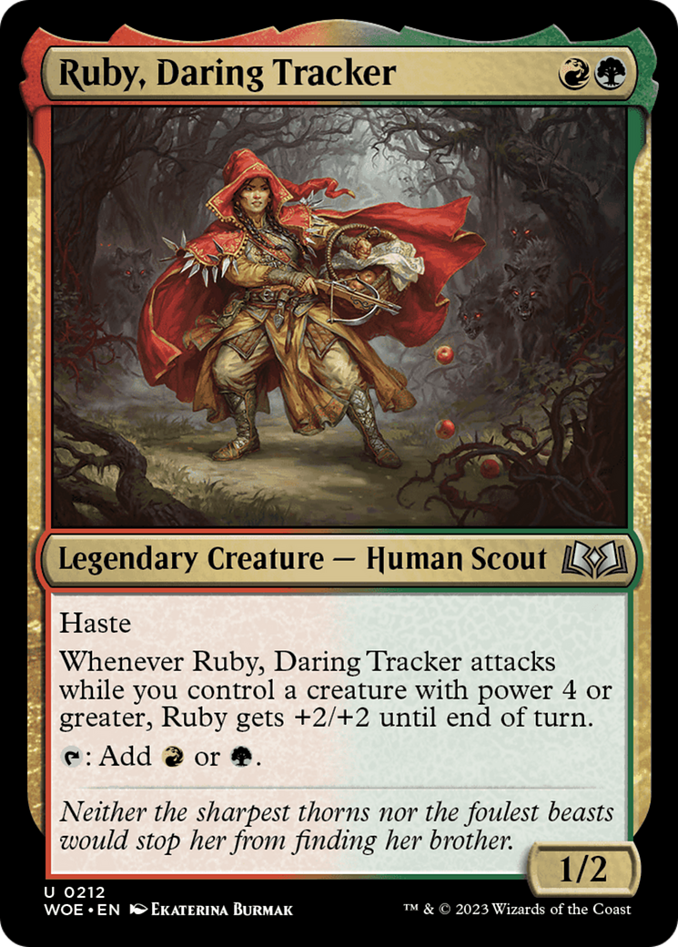 Ruby, Daring Tracker [Wilds of Eldraine] | Dragon's Lair Comics and Fantasy Houston TX