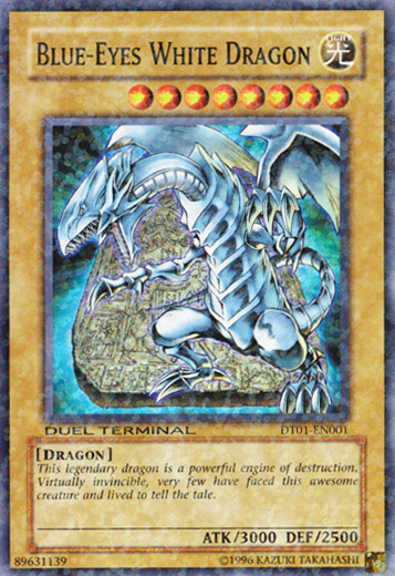 Blue-Eyes White Dragon [DT01-EN001] Super Rare | Dragon's Lair Comics and Fantasy Houston TX