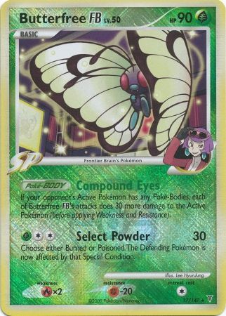 Butterfree FB LV.50 (17/147) (League Promo) [Platinum: Supreme Victors] | Dragon's Lair Comics and Fantasy Houston TX