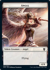 Angel // Clue Double-Sided Token [Innistrad: Crimson Vow Commander Tokens] | Dragon's Lair Comics and Fantasy Houston TX