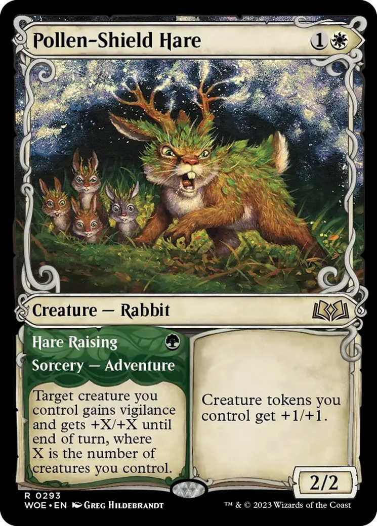 Pollen-Shield Hare // Hare Raising (Showcase) [Wilds of Eldraine] | Dragon's Lair Comics and Fantasy Houston TX