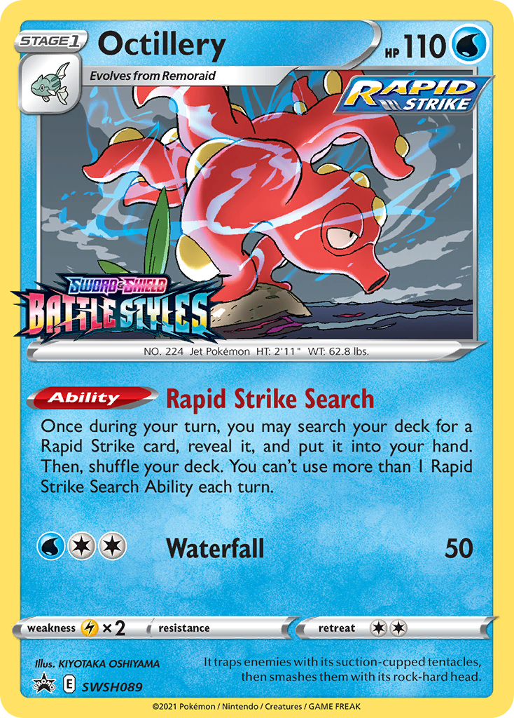 Octillery (SWSH089) (Prerelease Promo) [Sword & Shield: Black Star Promos] | Dragon's Lair Comics and Fantasy Houston TX