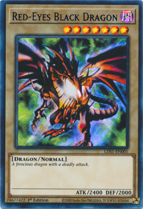 Red-Eyes Black Dragon (Blue) [LDS1-EN001] Ultra Rare | Dragon's Lair Comics and Fantasy Houston TX