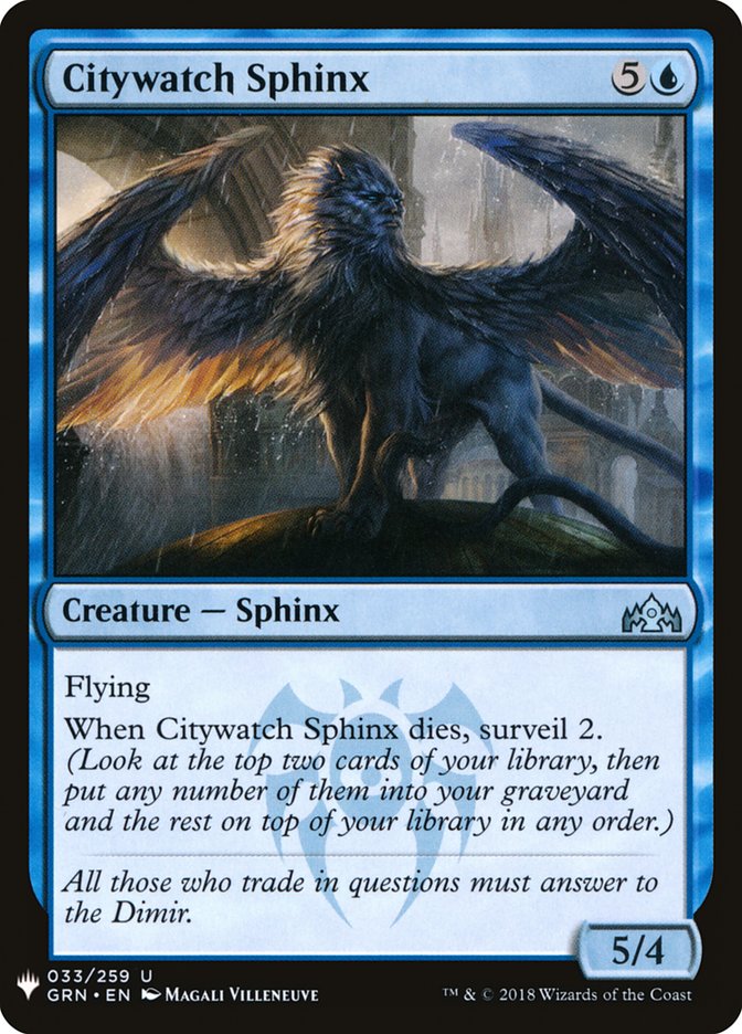 Citywatch Sphinx [Mystery Booster] | Dragon's Lair Comics and Fantasy Houston TX