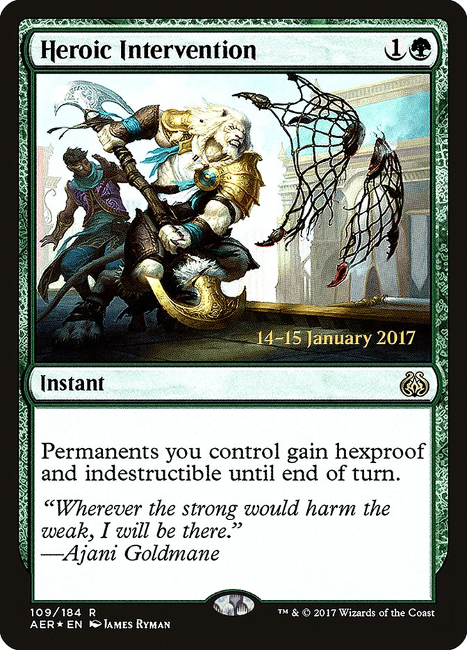 Heroic Intervention [Aether Revolt Prerelease Promos] | Dragon's Lair Comics and Fantasy Houston TX